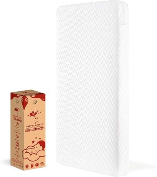 Dream On Me Baby Fairy Dust Mattress in a Box