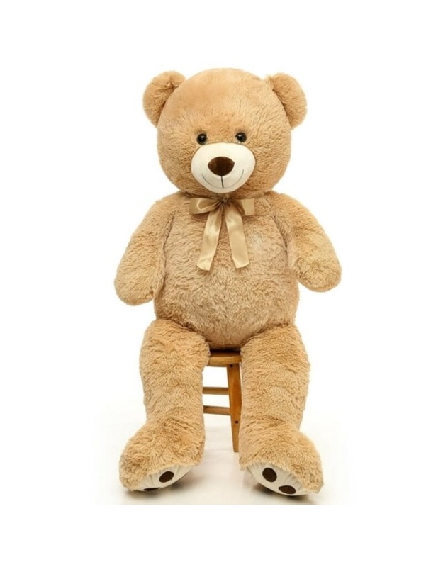 MORISMOS 51" TEDDY BEAR BOW TIE: LIGHT BROWN