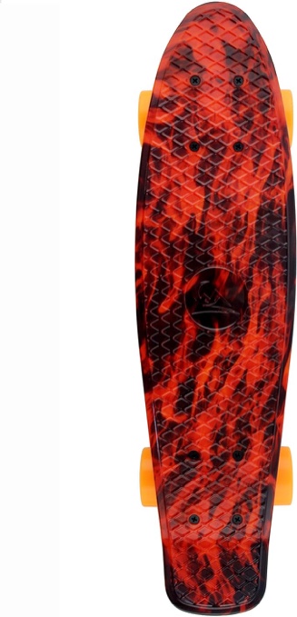 Meketec Skateboards Mini Cruiser - Patineta (56 cm), Retro design for children, young boys, beginners