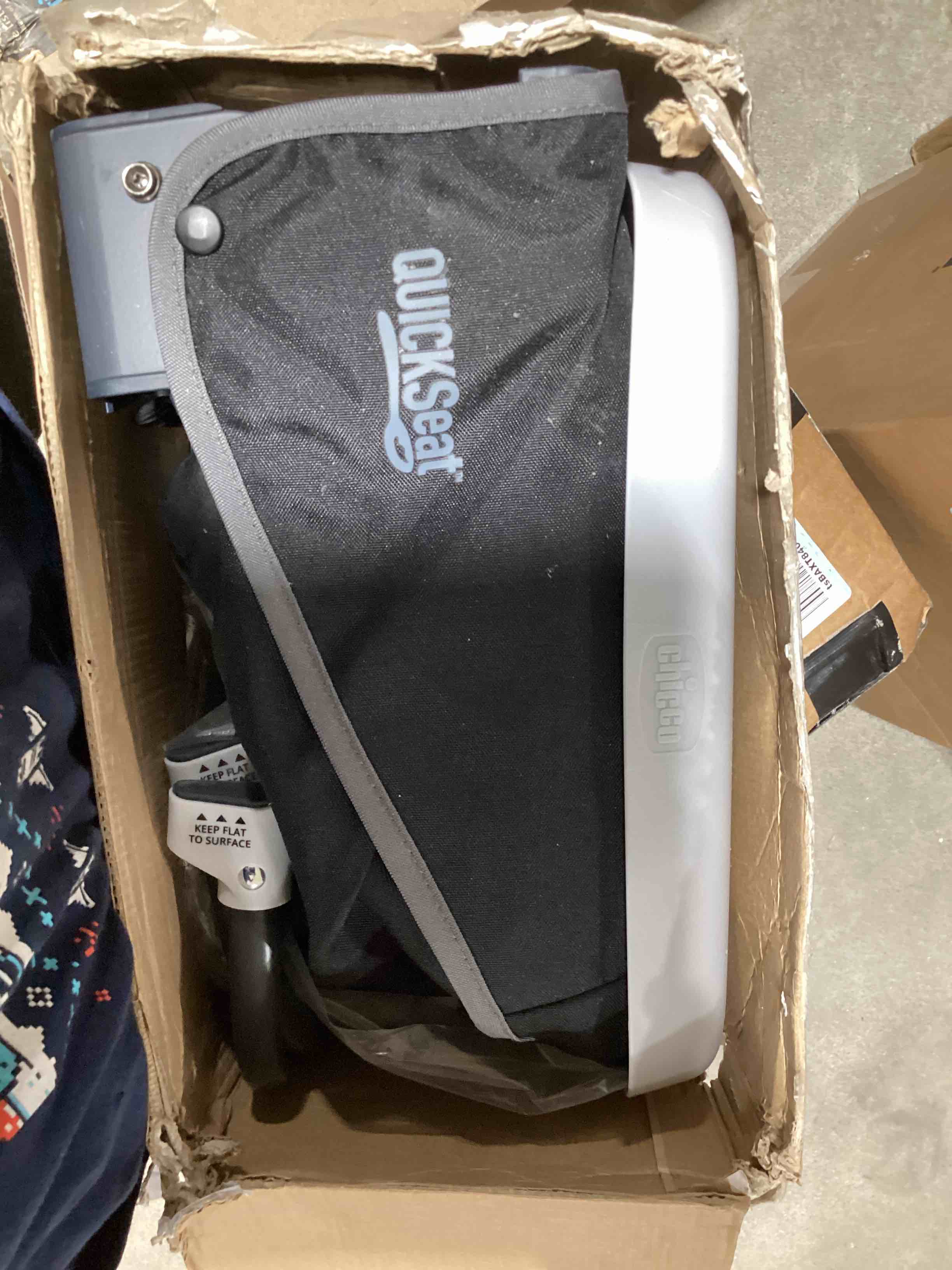 Chicco QuickSeat HookOn Chair Graphite