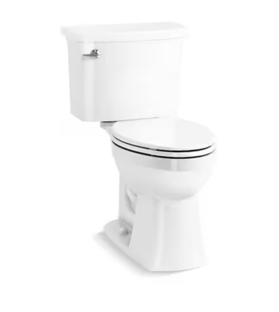 Elmbrook Revolution 360 Complete Solution 1.28 GPF Single Flush Elongated Toilet in. White