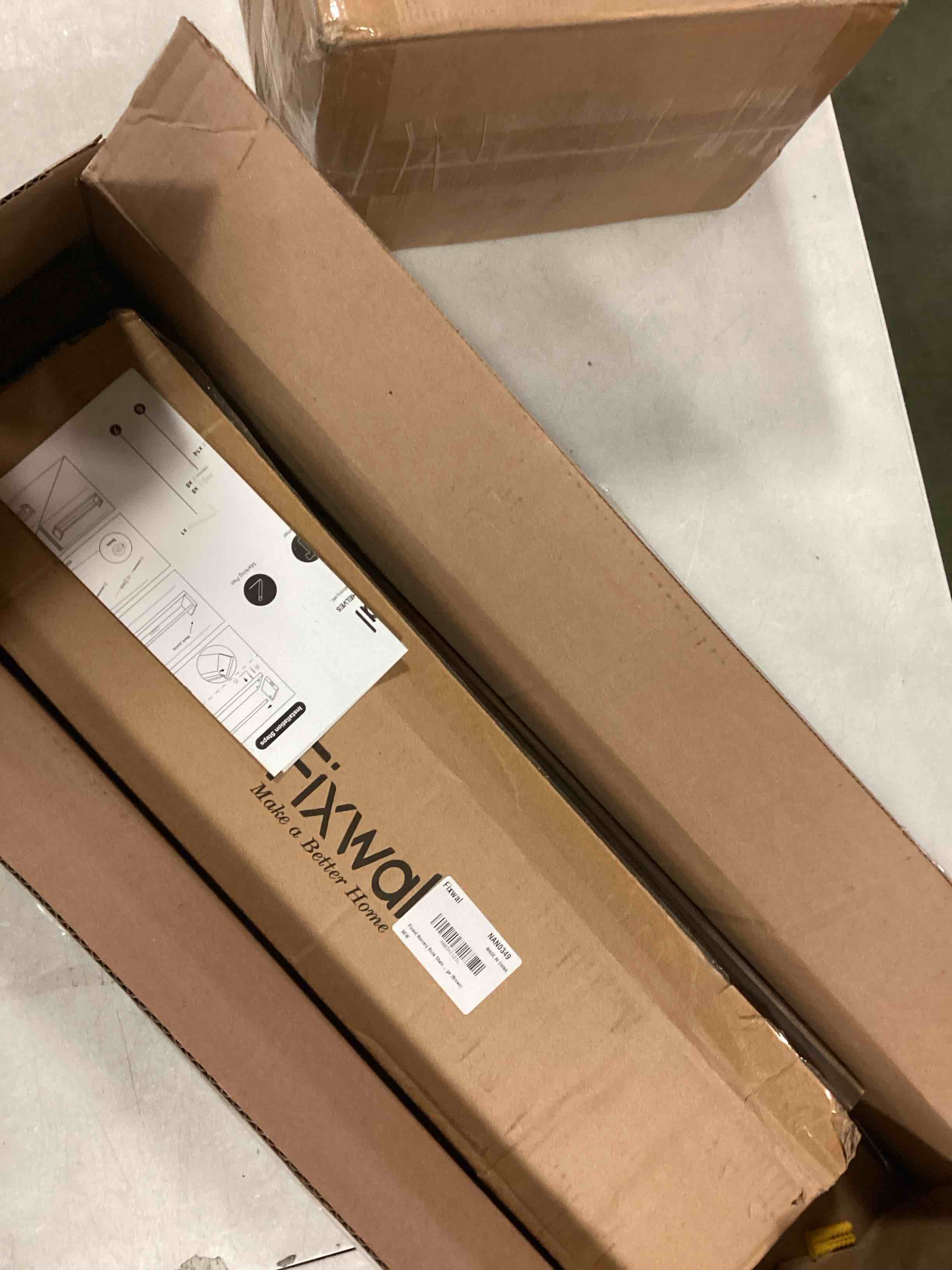 Fixwal Nursery Book Shelves, 23.6 Inch Floating Bookshelves for Wall Set of 3, Baby Nursery Decor, Solid Wood Wall Mounted Shelves for Books, Toys and Decor Storage (Brown)