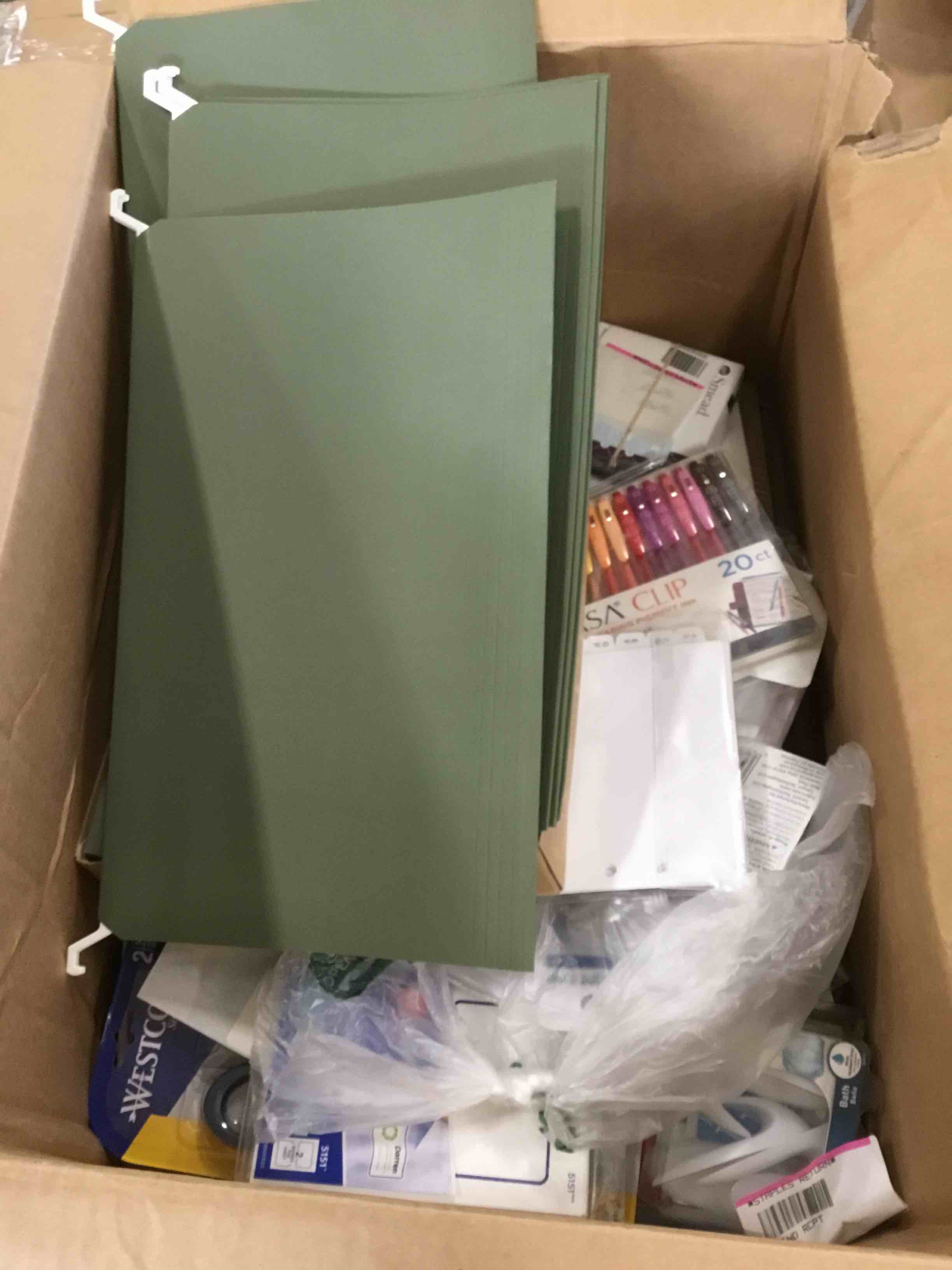 Assorted of variety of products for the maintenance and cleaning of office or home. (expiration date, brands and sizes may vary)