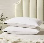 Farm to Home Organic Cotton Feather and Down Medium Firm Sleep Pillow Pair