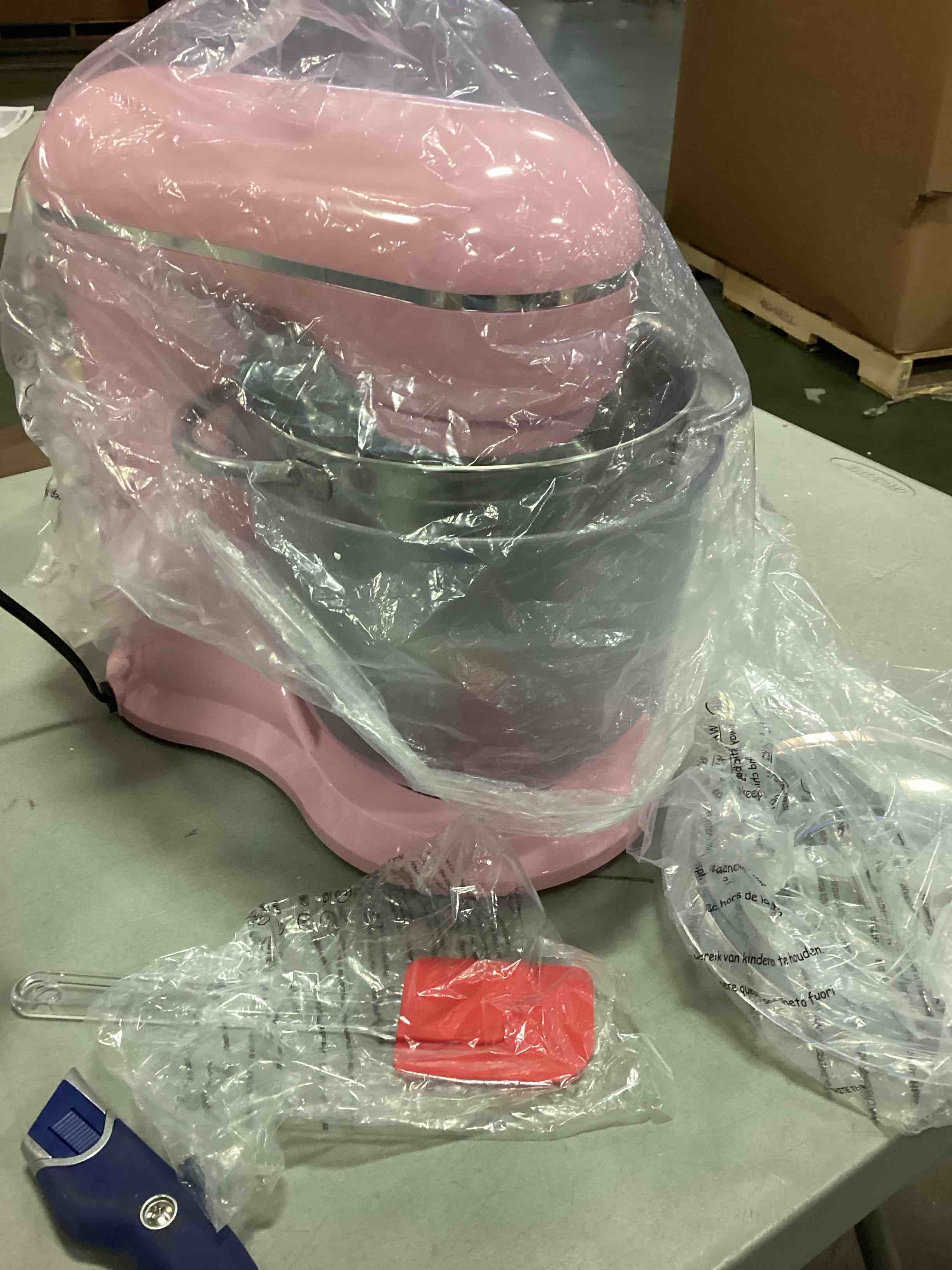 Kitchen in the box Stand Mixer, 4.5QT+5QT Two bowls Electric Food Mixer, 10 Speeds 3-IN-1 Kitchen Mixer for Daily Use with Egg Whisk,Dough Hook,Flat Beater (Pink)