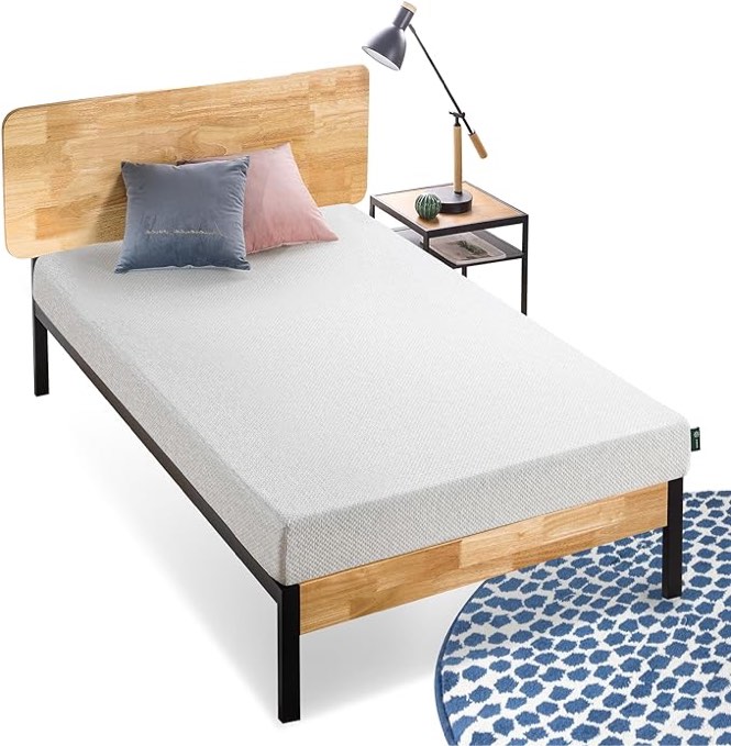 ZINUS Gel Memory Foam Mattress, Fiberglass Free, Pressure Relieving, CertiPUR-US Certified