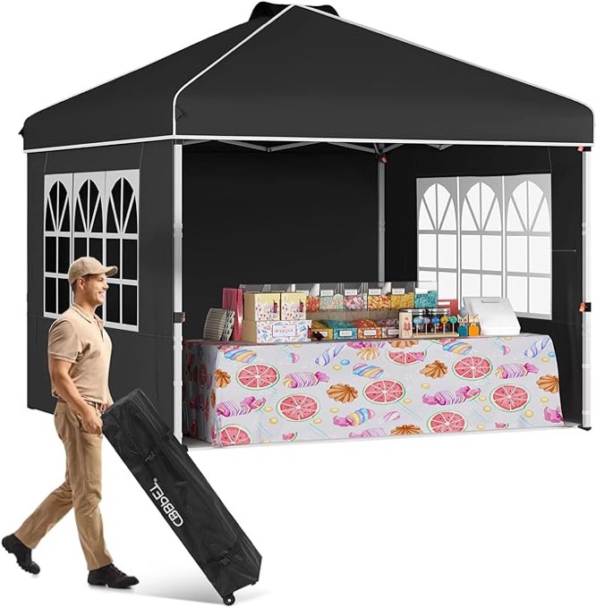 cbbpet pop up gazebo, black