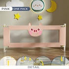 Bed Rail for Toddlers, Infants Safety Bed Guardrail, Toddler Bed Rails for Twin, Full Size, Queen &King Mattress,Extra Long Crib Rail Guard,One Pack(70 Inch, Pink)
