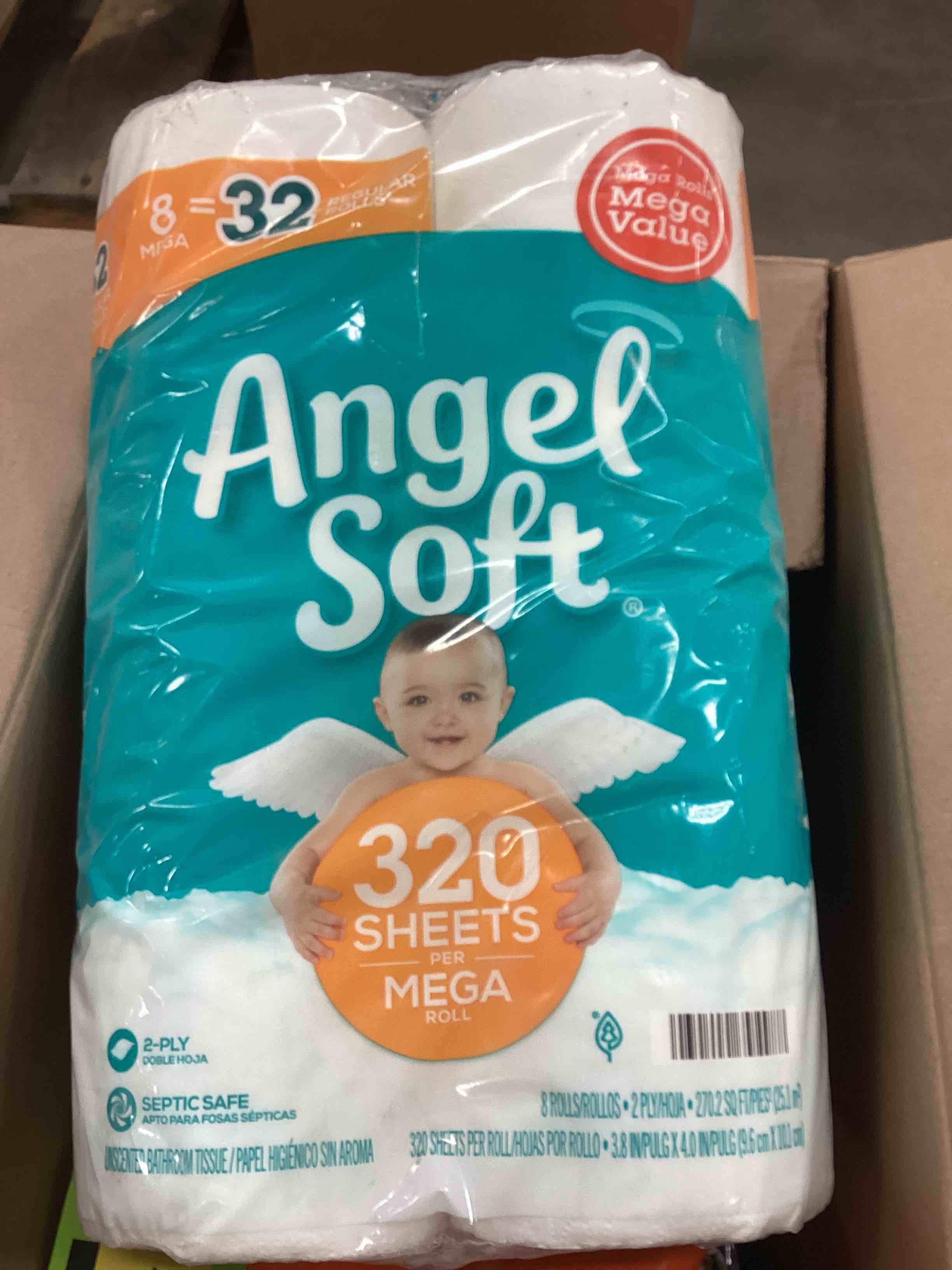 ANGEL SOFT 320 SHEETS PER MEGA ROLL, 8 MEGA ROLLS