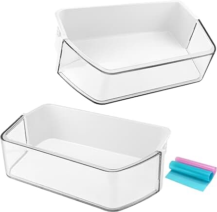 UPGRADED DA97-12650A Door Shelf Basket Bin Compatible with Samsung RF260, RF261, RF263 - DA63-07104A, DA63-06963A, Samsung Refrigerator Door Shelf Bin Replacement