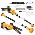 (incomplete);DEREAL Pole Saw Cordless, Battery Powered Pole Saws for Tree Trimming, 20V 4.0Ah Battery Pole Chainsaw, 8" Cutting Cordless Power Pole Saw, 17ft Reach Electric Saw for Trees With Pole