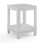Keter Deluxe Side Table with Shelf, white 