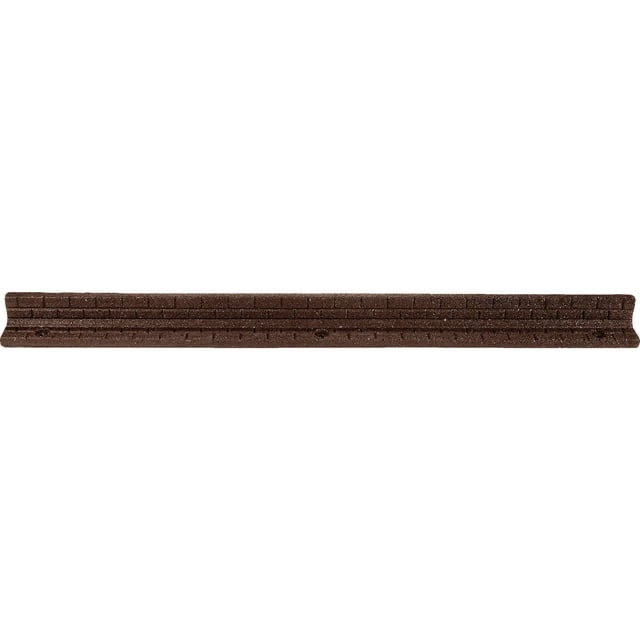 (incomplete) Eco Border 3" x 48" Brown Rubber No Dig Landscape Garden Border Edging