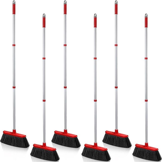 Zopeal heavy duty brooms set of 6