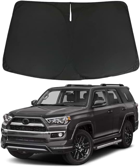 D-Lumina Windshield Sunshade Compatible with Toyota 4Runner (SR5 Trail Limited) 2010 2011 2012 2013 2014 2015 2016 2017 2018 2019 2020 2021 2022 2023 - Foldable Front Window Sun Shade Shield Protector