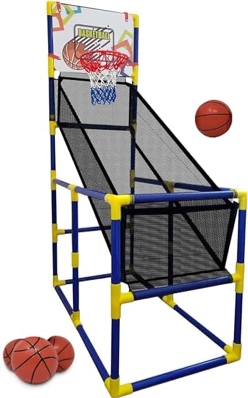 Kids Basketball Hoop Arcade Game, with 4 Balls - Mini Indoor Toy Basketball Shooting System, for Toddlers and Children and Fun for All Ages - Kids Toys Sports Game for Boys and Girls Ages 2-15