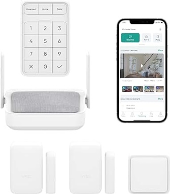 Wyze Home Security Core Kit: Hub, Keypad, Motion Sensor, Entry Sensors (x2); Compatible w/ Wyze Cam, Leak & Climate Sensors; 3 Mo. of 24/7 Professional Monitoring Service Incl., Subscription Required