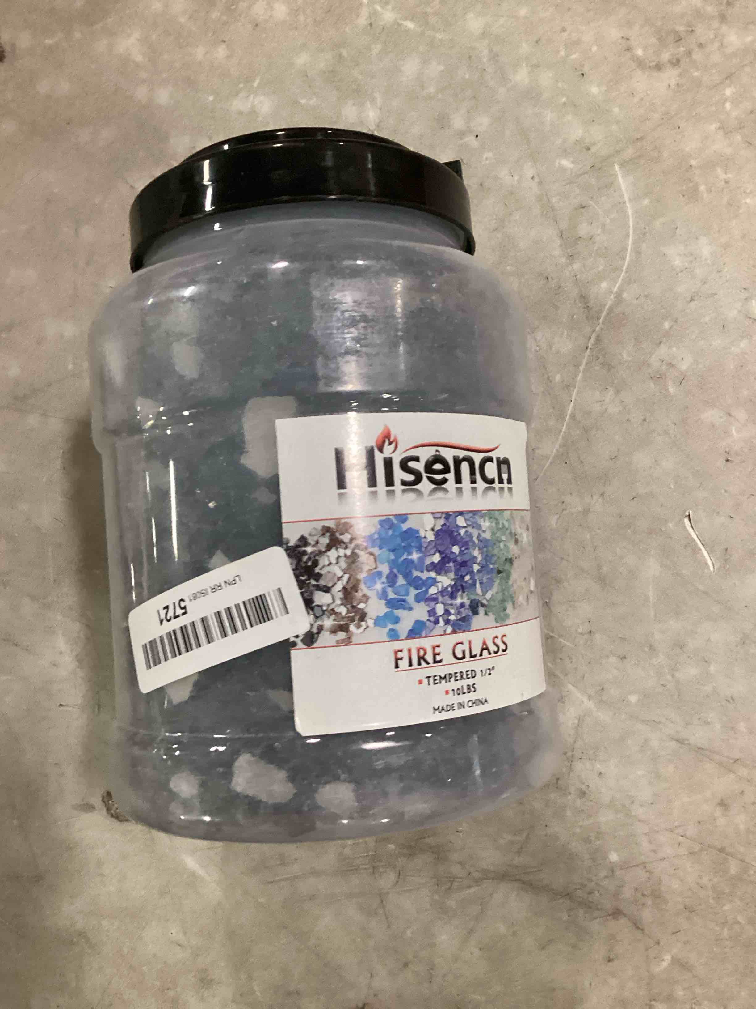 Onyx Black Fire Glass for Fire Pit, 10 Pounds 1/2 Inch Tempered Glass Rocks for Natural or Propane Fireplace, Safe for Outdoors and Indoors Firepit Glass