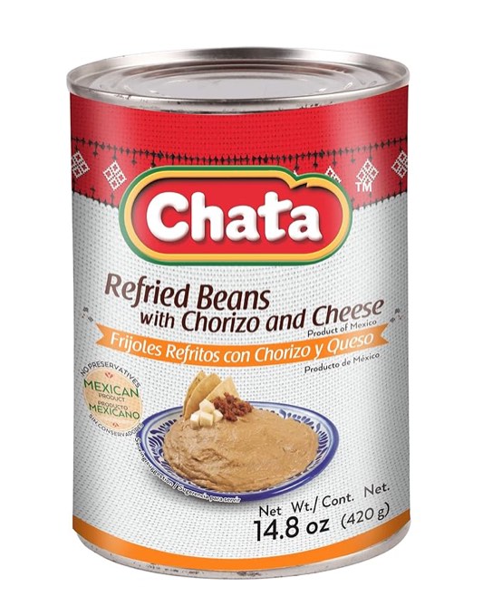 chata refried beans 14.8 ounce 12 pack