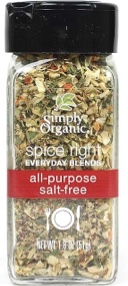 simply organic spice right everyday blends all purpose salt free