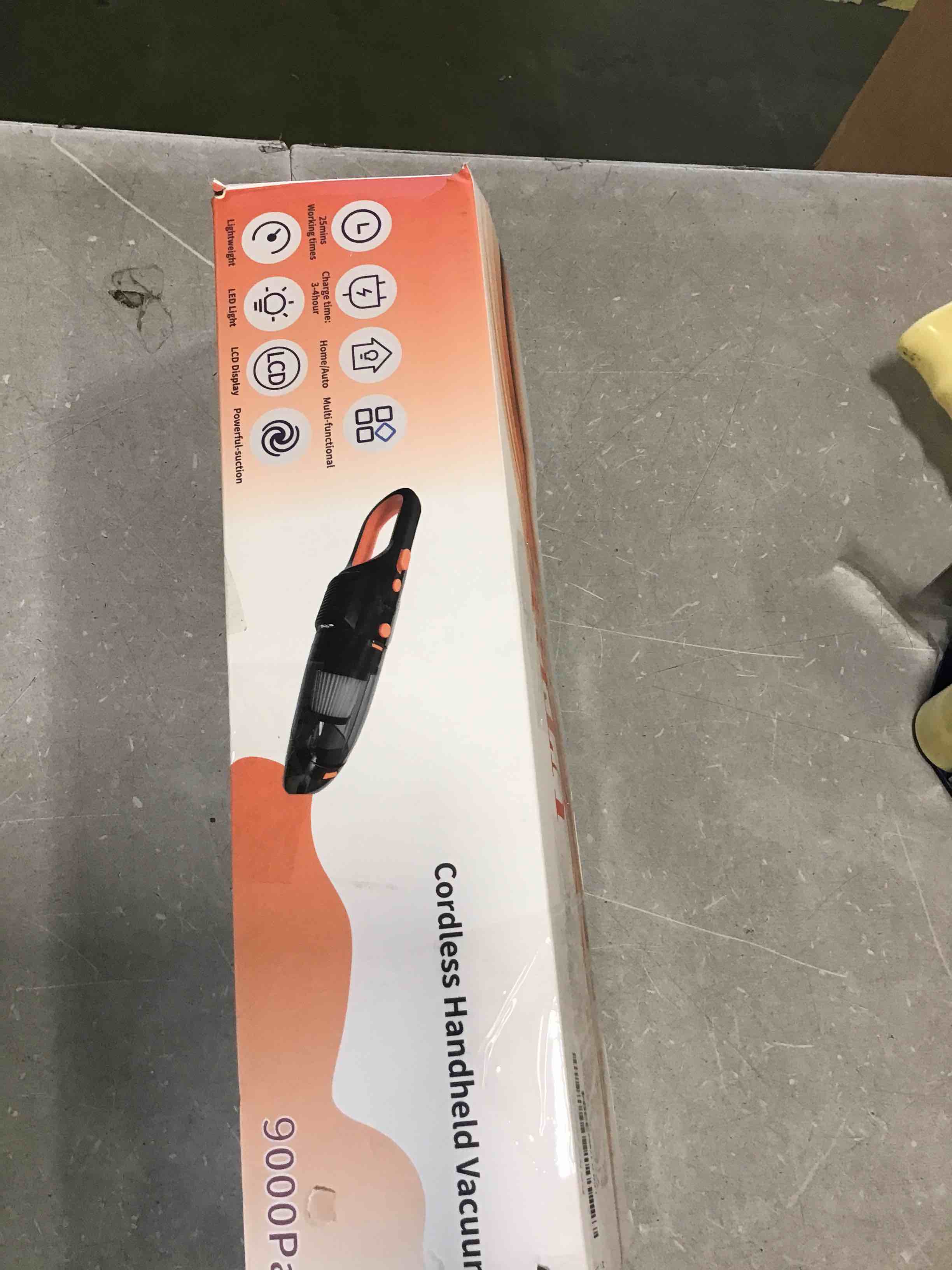 Car Vacuum Cordless Rechargeable with 2 Filters,Cordless Vacuum Cleaner with 9000Pa Strong Suction,Mini Portable Hand Vacuum Cordless with Large-Capacity Battery,30min Runtime&Double LED Light