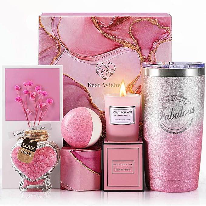 (similar)Gifts for women Birthday (pink) Gifts for Women Birthday Unique, Valentines Day Gifts for Her Wife Girlfriend, Mothers Day Gifts for Mom from Daughter, Spa Gift Basket Box for Women Best Friend Sister, Self Care Gifts for Women