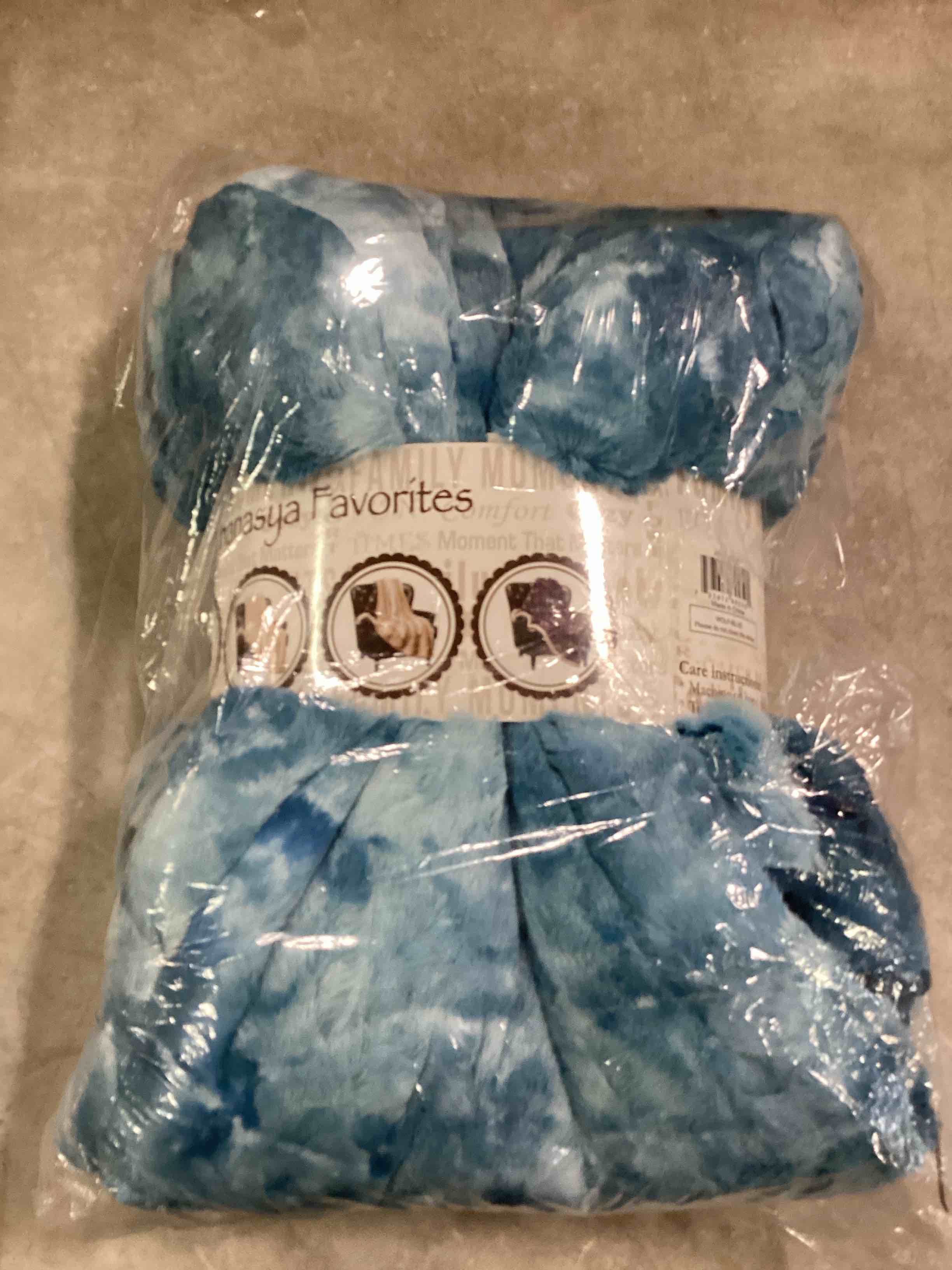 Chanasya Super Soft Fuzzy Faux Fur Throw Blankets - Fluffy Plush Lightweight Cozy Snuggly with Sherpa for Couch Sofa Living Room Bedroom - Darkblue Fall & Winter Home Decor (50x65 Inches) Blue Blanket