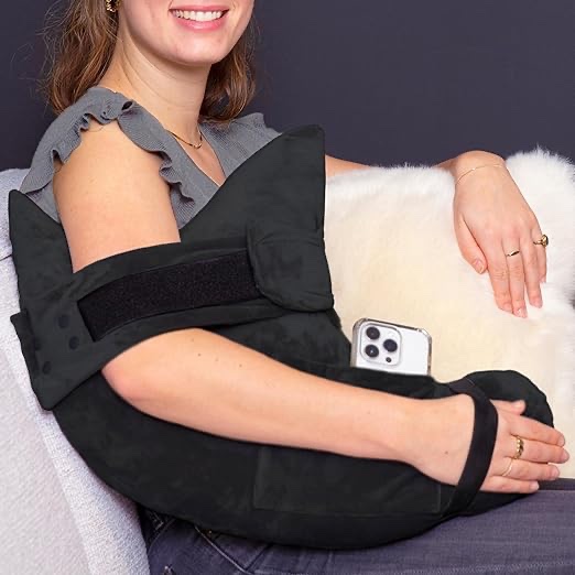 Rotator Cuff Pillow with Pocket- Post Shoulder Surgery Pillow for Sleeping, Shoulder Pillow for Rotator Cuff, Frozen Shoulder Pillow for Shoulder Surgery Recovery, Post Surgery Shoulder Pillow
