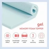 1.5 ventilated gel memory foam topper