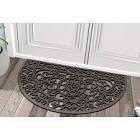 A1hc- Modern Indoor/outdoor Half Round 30" W X 48" L Easy Clean Bronze Rubber...