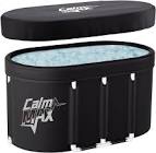 CalmMax Oval Ice Bath Tub for Athletes XL Portable Cold Plunge Tub for Cold Water Therapy Ice Baths at Home Outdoor Gym