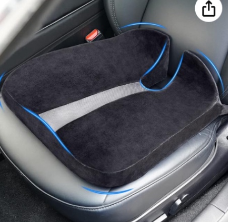 Coccyx Seat Cushion for Car Seat Driver, Tailbone Pain Relief, Hemorrhoid Pain Relief, Seat Cushion for Short People, Pressure Relief Seat Cushion, Butt Pillow, Wheelchair, Chair
