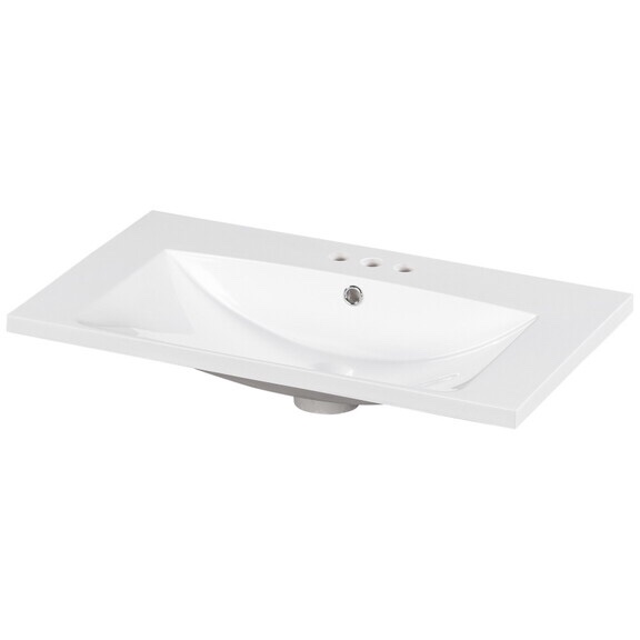 30" Bathroom vanity-Resin Sink, wf316072aak