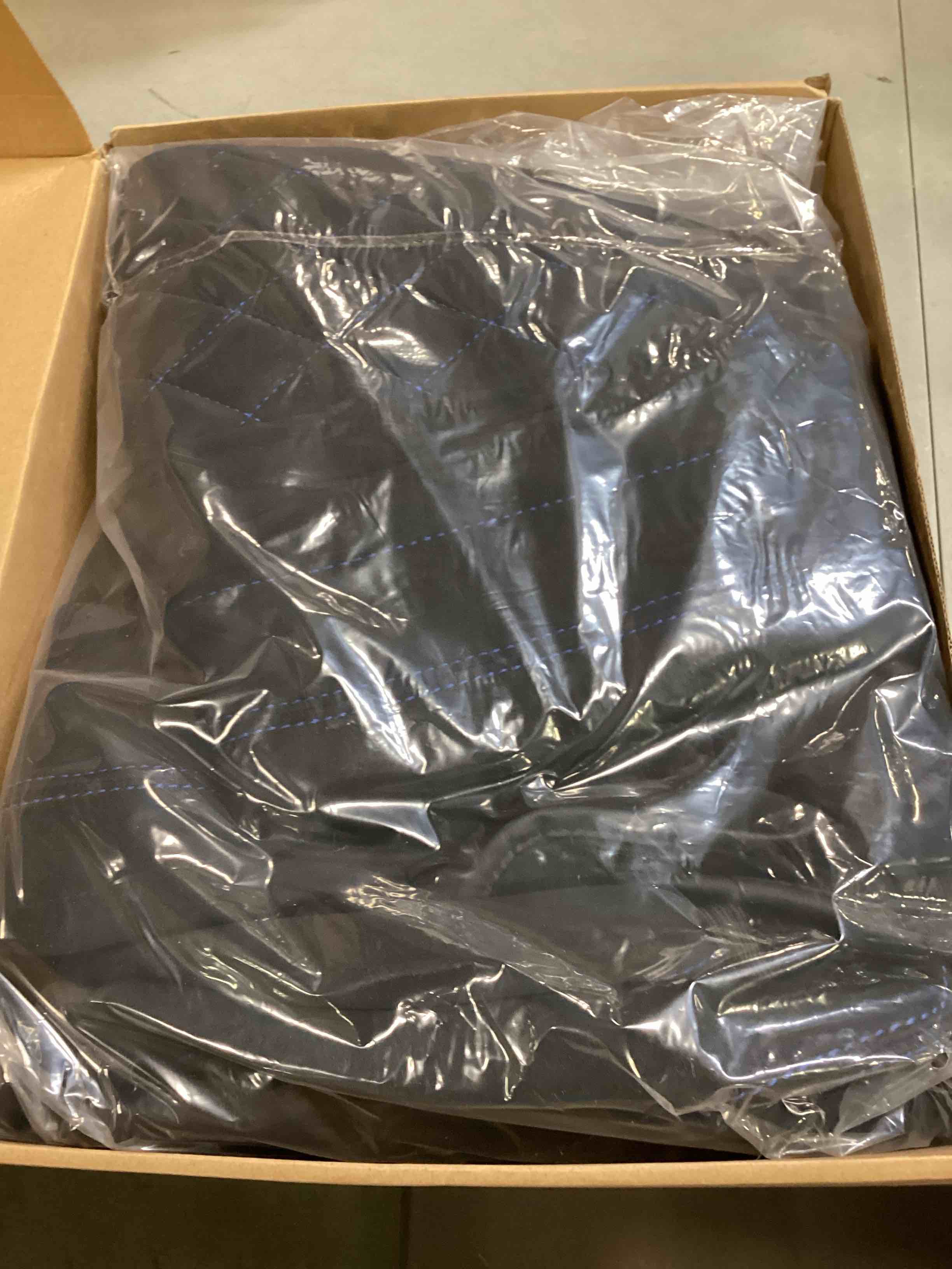 Coverado Front Car Seat Covers, 2 Pack Car Seat Protector, Waterproof Seat Covers, Neoprene Car Seat Cushion, Driver Black Seat Covers Universal Fit for Most Cars Trucks Vans SUV (Black-Blue)