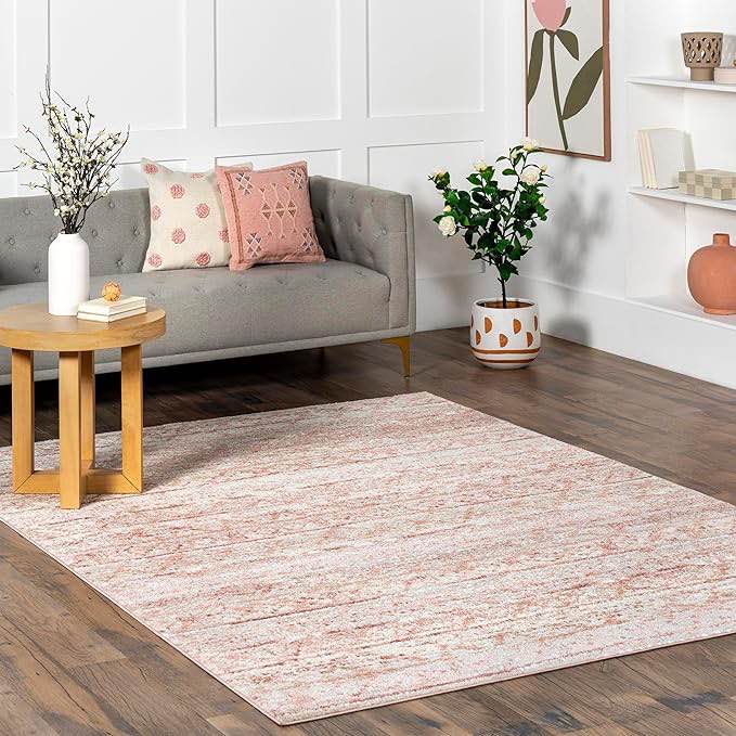 nuLOOM Transitional Moroccan Hattie Area Rug, 6' 7" x 9', Pink