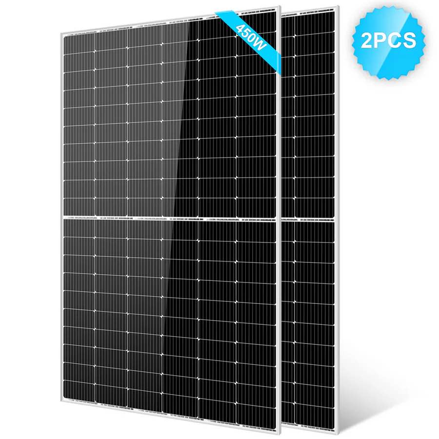 SunGoldPower 450 Watt Monocrystalline Solar Panel, 2-Piece