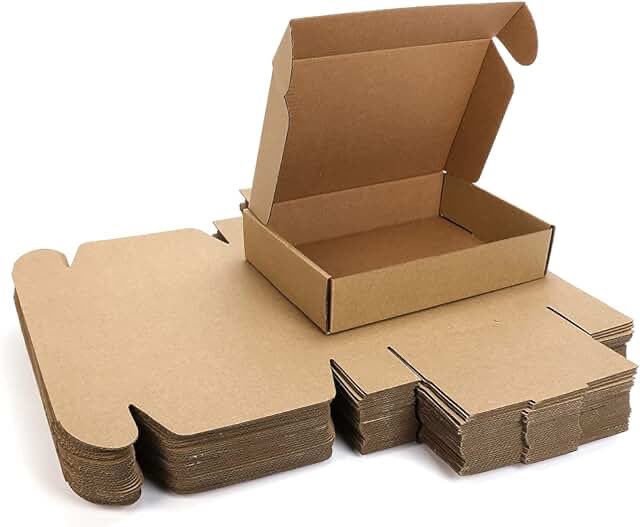 PHAREGE 9x6x2 inch Shipping Boxes 50 Pack, Brown Cardboard Gift Boxes with Lids for Wrapping Giving Women Men Presents, Small Corrugated Mailer Boxes for Packaging Mailing Small Business