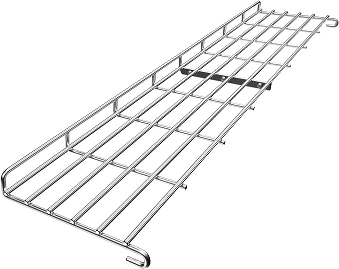 QuliMetal Stainless Steel Grill Warming Rack for Weber Genesis II 400 Series Gas Grills, Genesis II E/S/SE-410, II E/S-435 Series, Replacement Parts for Weber 66045
