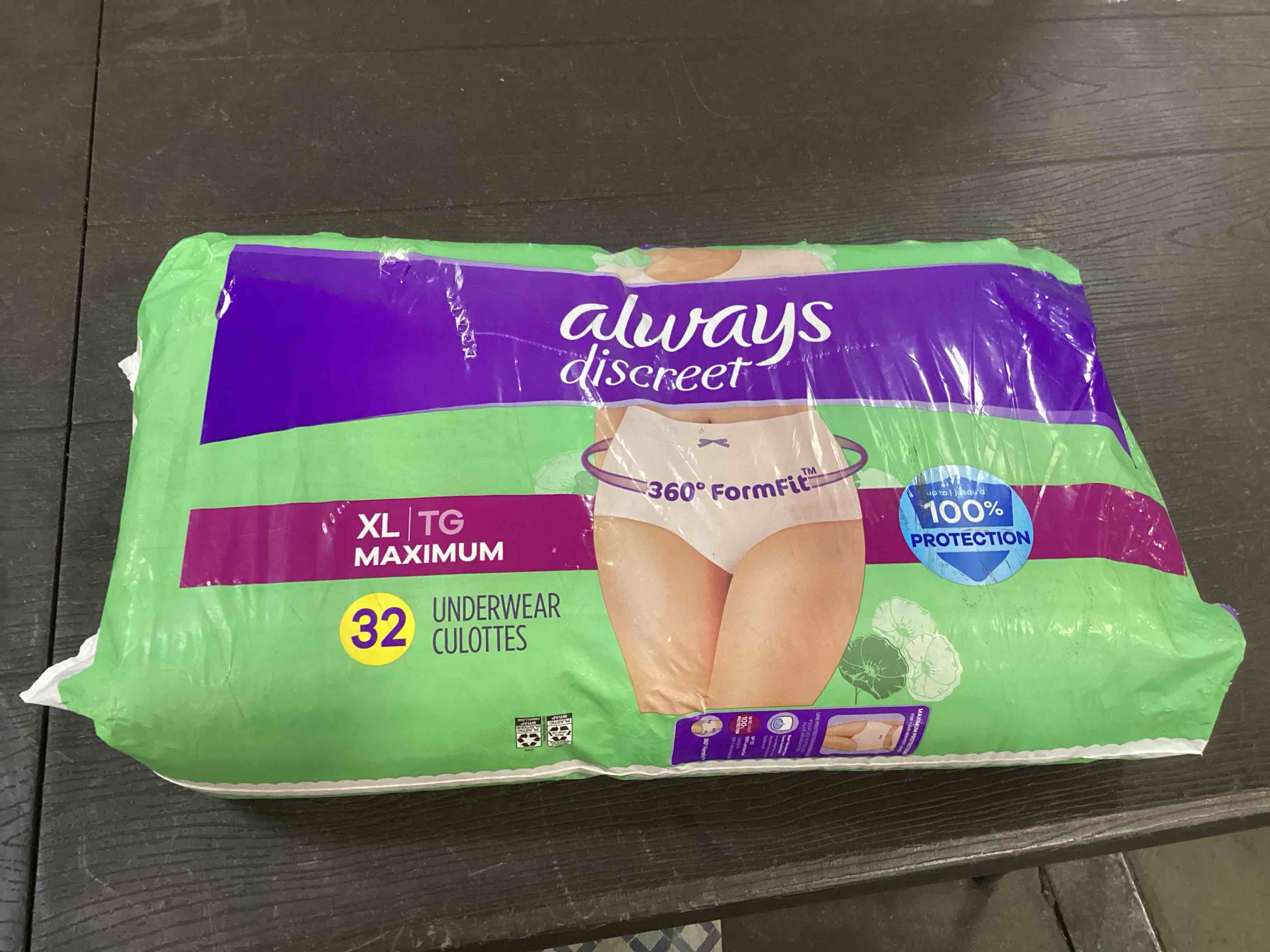 always discreet XL 32 underwear culottes 