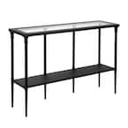 Dafna 45 in. Bronze Standard Rectangle Glass Console Table