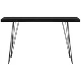 SAFAVIEH Wolcott Retro Mid-Century Lacquer Console Table, Black/Black