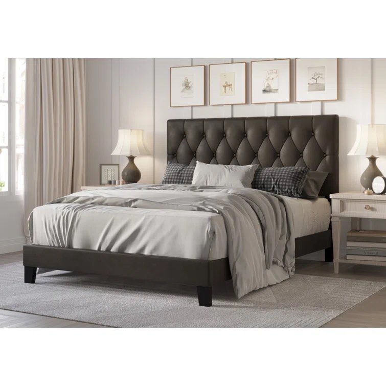 Aleahya Full Upholstered Platform Bed(twin )
