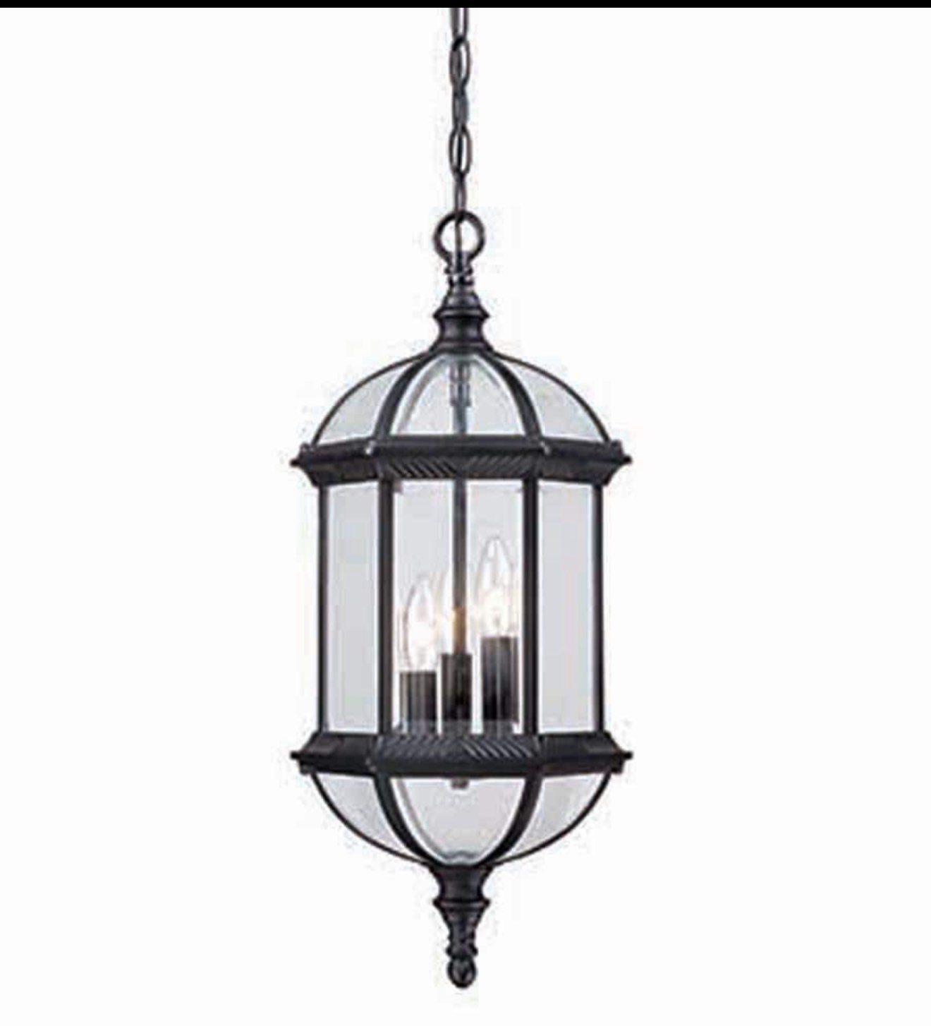 Grenville 3 -Bulb 22.25" H Outdoor Hanging Lantern(incomplete missing light)