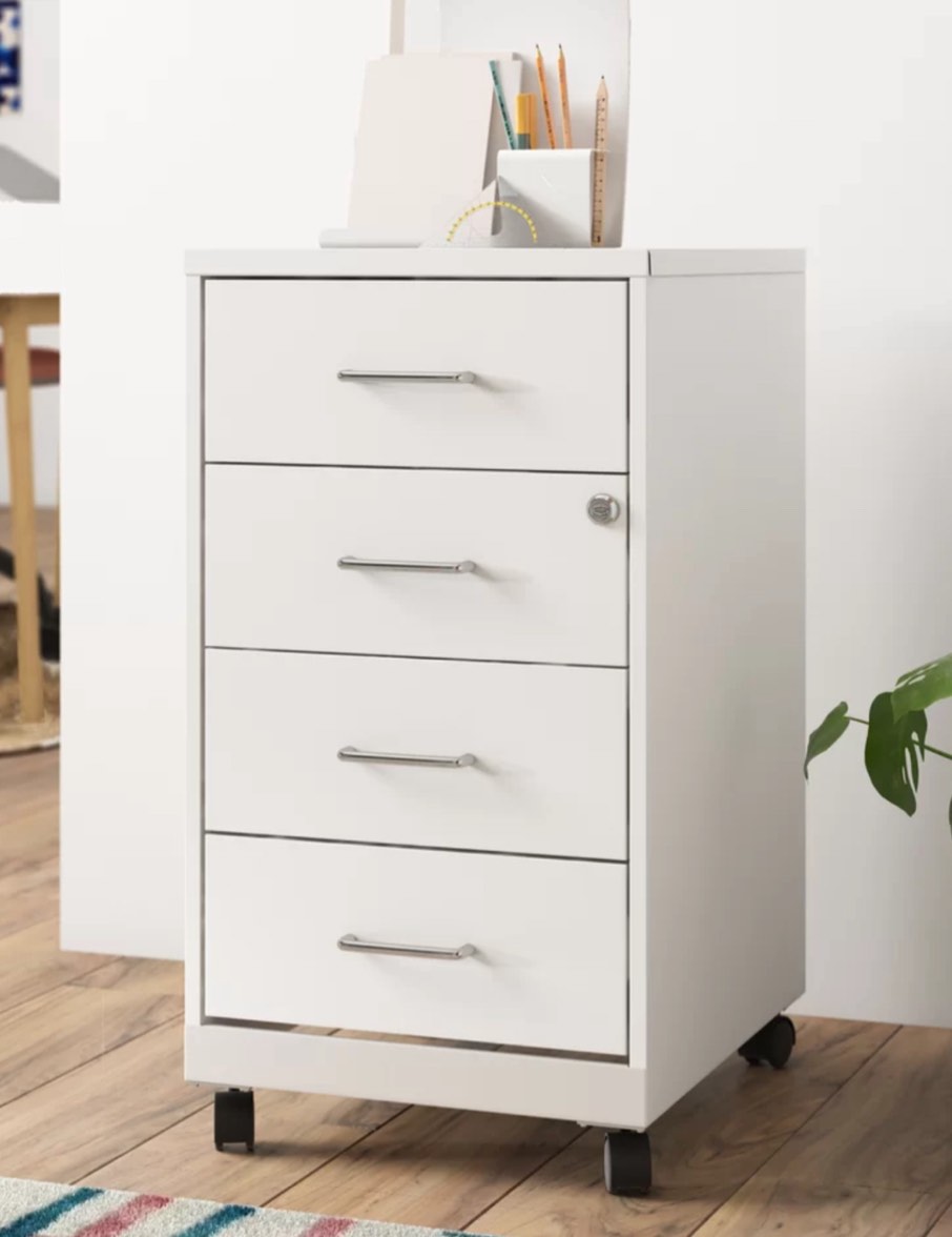 Bottorff 4-Drawer Mobile Vertical Filing Cabinet