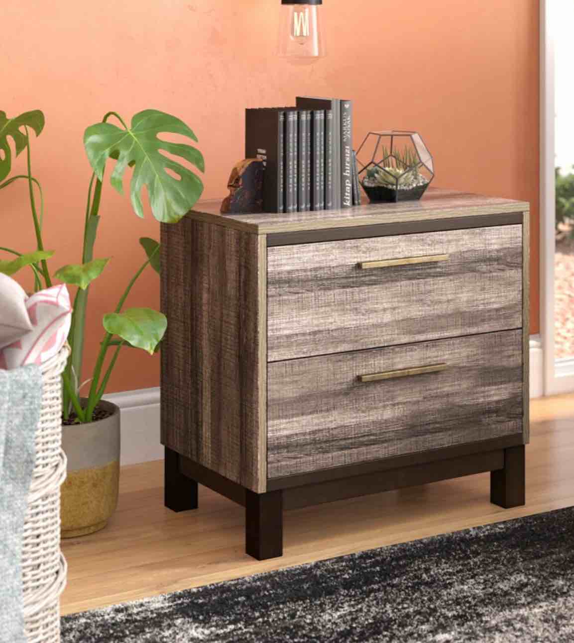 Alira 2 Drawer Nightstand