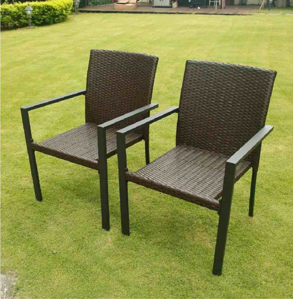 Red Barrel Studio® Commercial Woven Aluminum Dining Chair