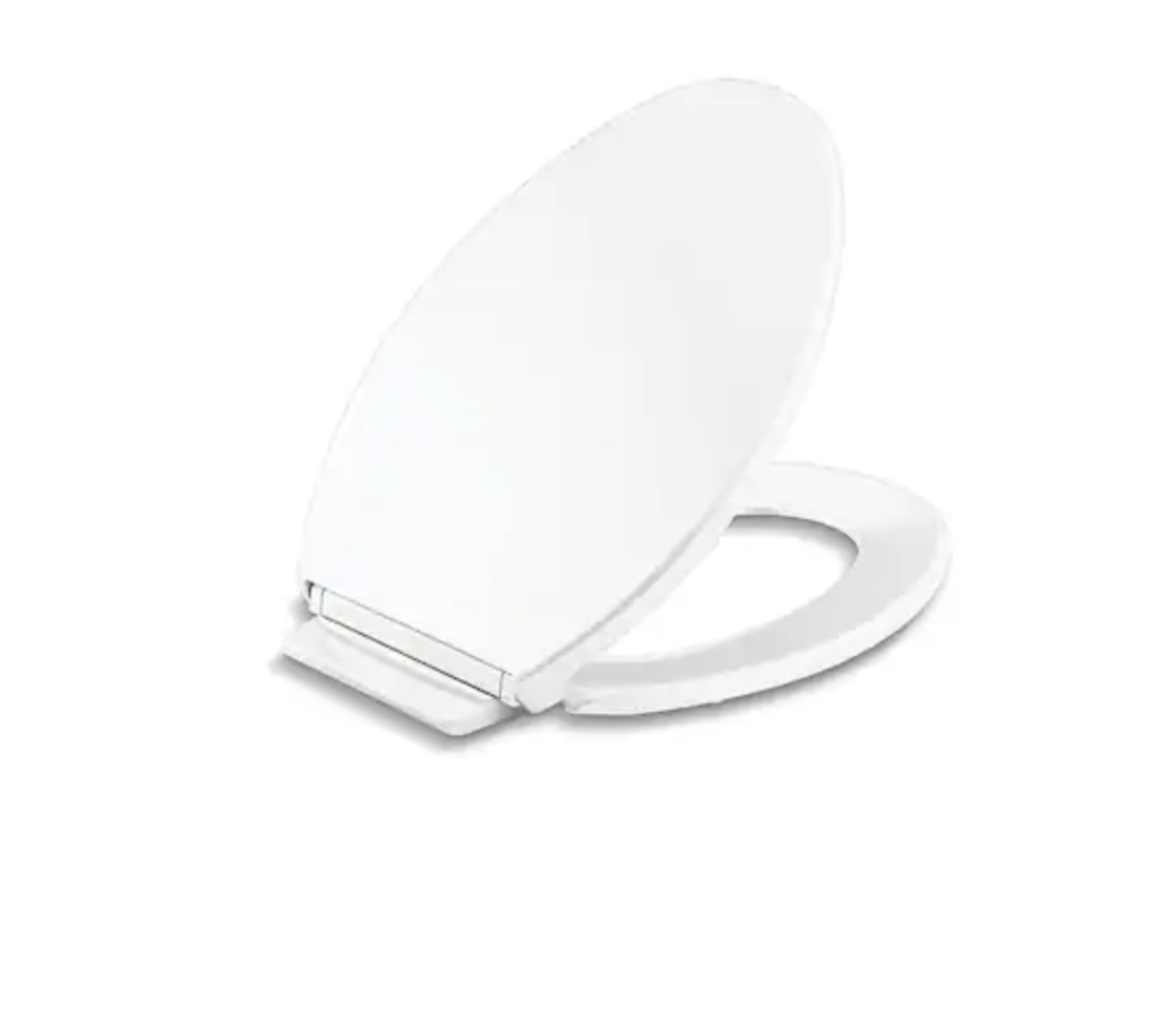 Slow-Close Elongated Toilet Seat