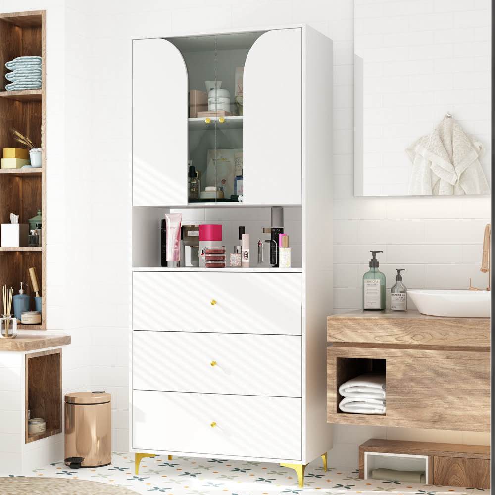 KF460014-01 Nessy Wall Mounted Required Linen Cabinet