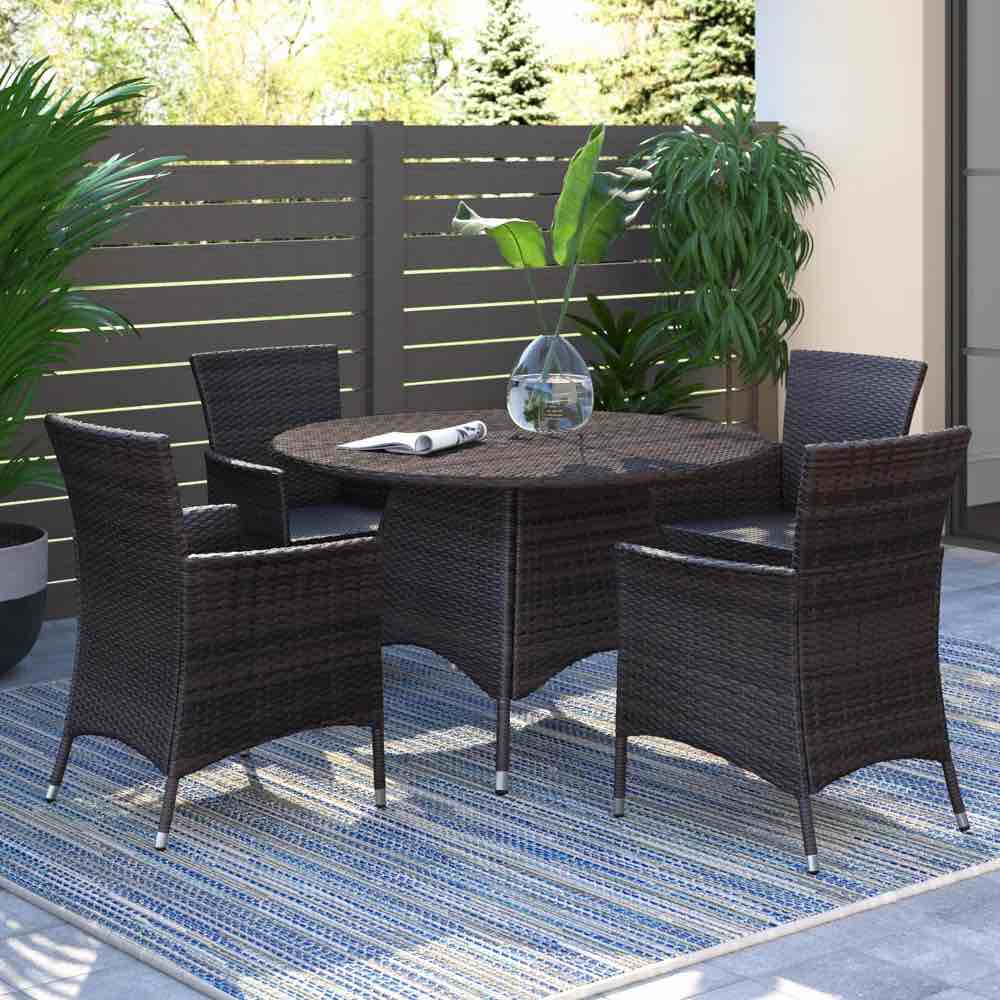 Antuna 4 - Person Round Outdoor Dining Set ( table only)