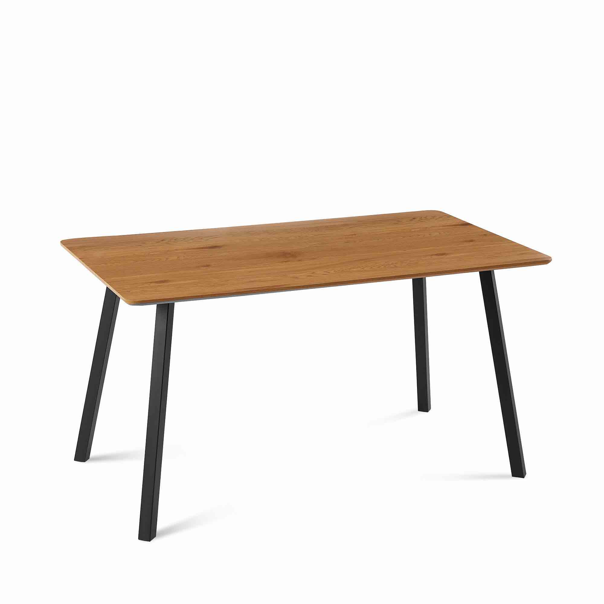 ZNTS Modern Design Rectangle MDF Restaurant Wooden Dining Table With Metal Frame W116465707